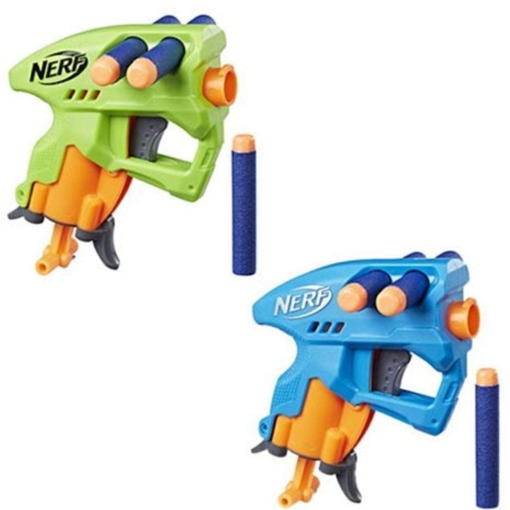 Nerf N-Strike NanoFire (green & blue) 2 Nerfs